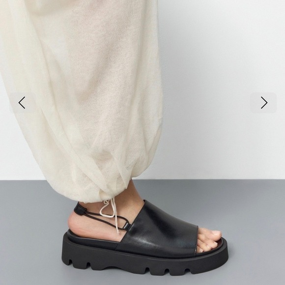 Miista Shoes - E8 by Miista Noreen Leather Chunky Platform Sandals Black EU40 US9.5 NWOB $225